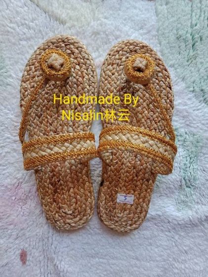 รองเท้าผักตบชวา  ราคาถูก คู่ละ100฿ รูปที่ 4