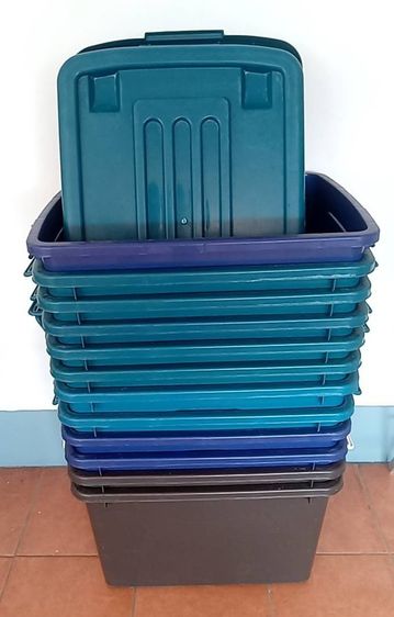 กล่องพลาสติกสี่เหลี่ยมฝาปิด ขนาด 50L รูปที่ 3