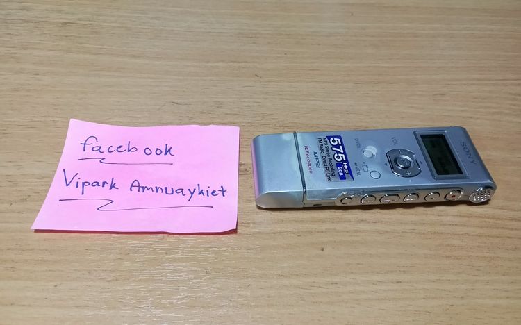 เครื่องบันทึกเสียง sony สภาพดีใช้งานได้ปกติ รูปที่ 4