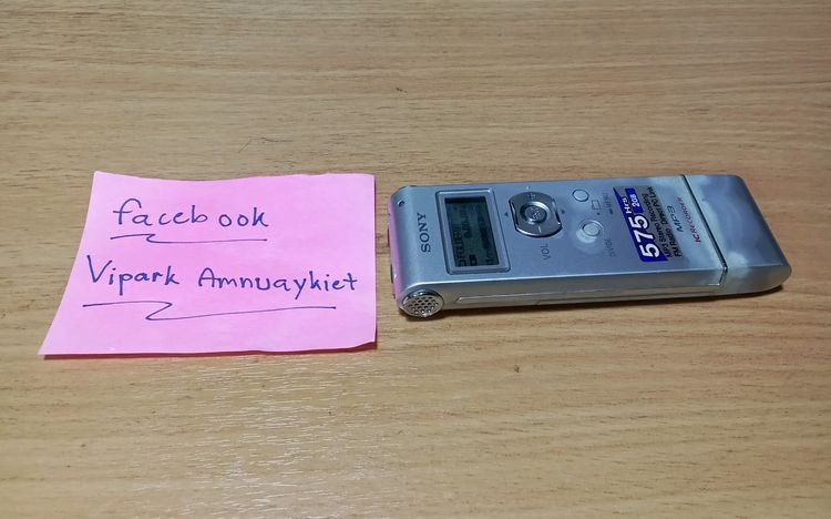 เครื่องบันทึกเสียง sony สภาพดีใช้งานได้ปกติ รูปที่ 3