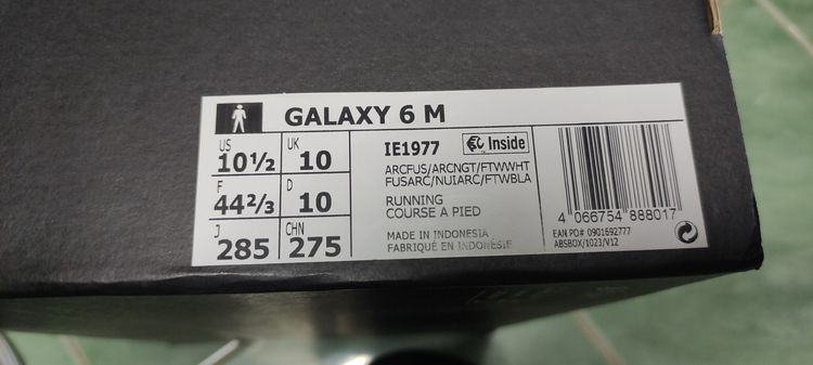 Adidas galaxy 6M ของใหม่ เบอร์ 10   รูปที่ 6