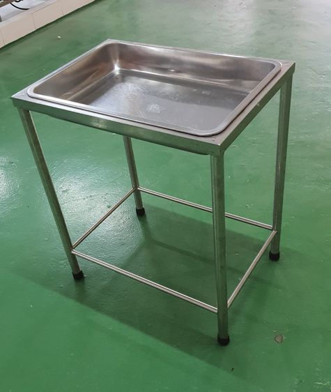 โต๊ะสแตนเลส พร้อมถาด หนา1m ขนาด 37x52x60cm รูปที่ 3