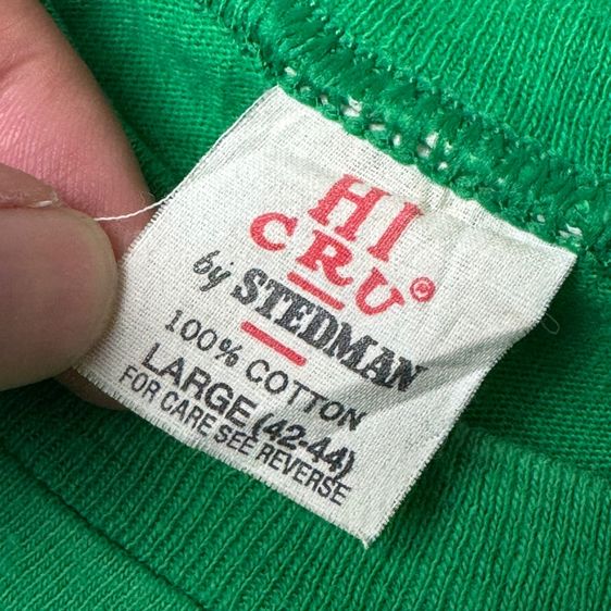 เสื้อยืด 70s Hi CRU กระเป๋า​หน้า​ Size L รูปที่ 4