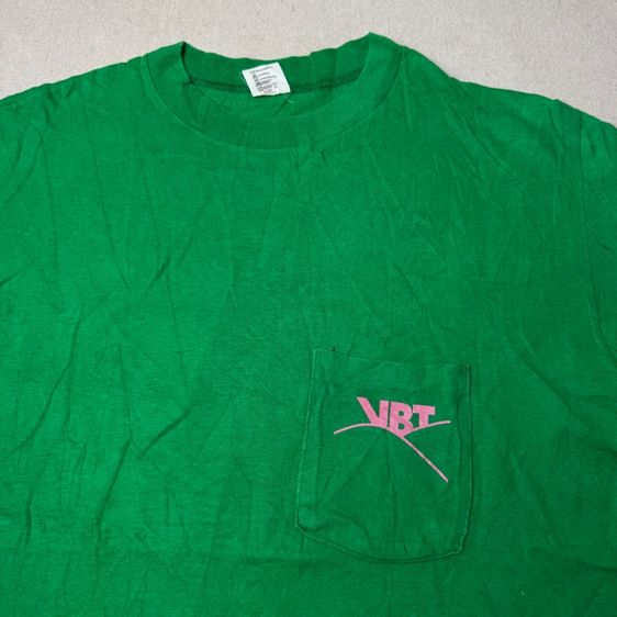 เสื้อยืด 70s Hi CRU กระเป๋า​หน้า​ Size L รูปที่ 7