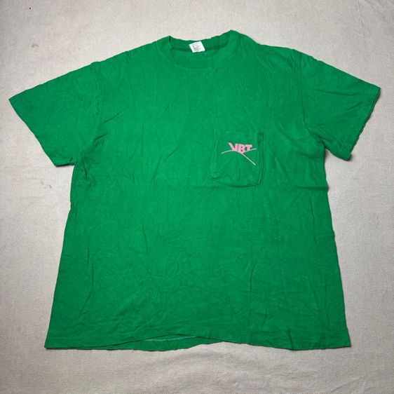 เสื้อยืด 70s Hi CRU กระเป๋า​หน้า​ Size L รูปที่ 9