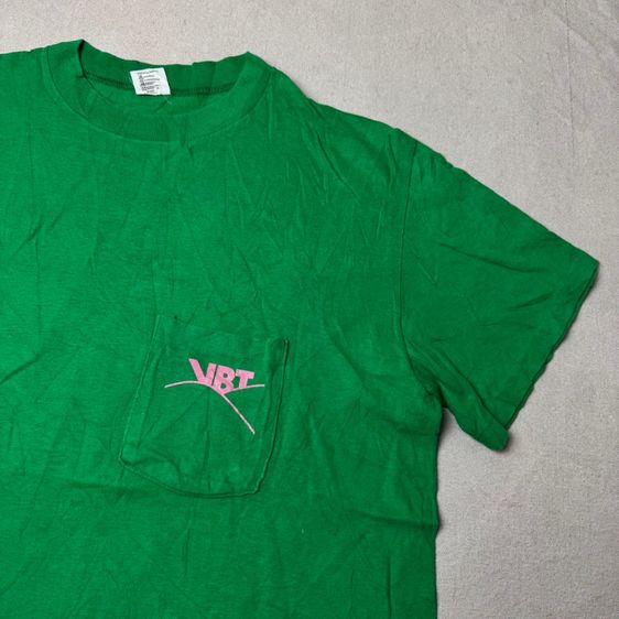 เสื้อยืด 70s Hi CRU กระเป๋า​หน้า​ Size L รูปที่ 8