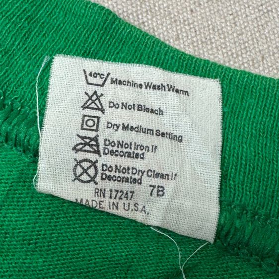 เสื้อยืด 70s Hi CRU กระเป๋า​หน้า​ Size L รูปที่ 5