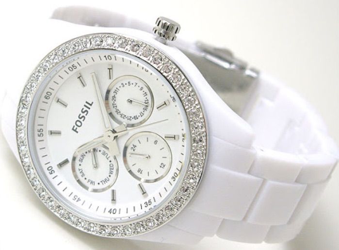 ขาว นาฬิกายี่ห้อ FOSSIL (แท้)รุ่น ES1967