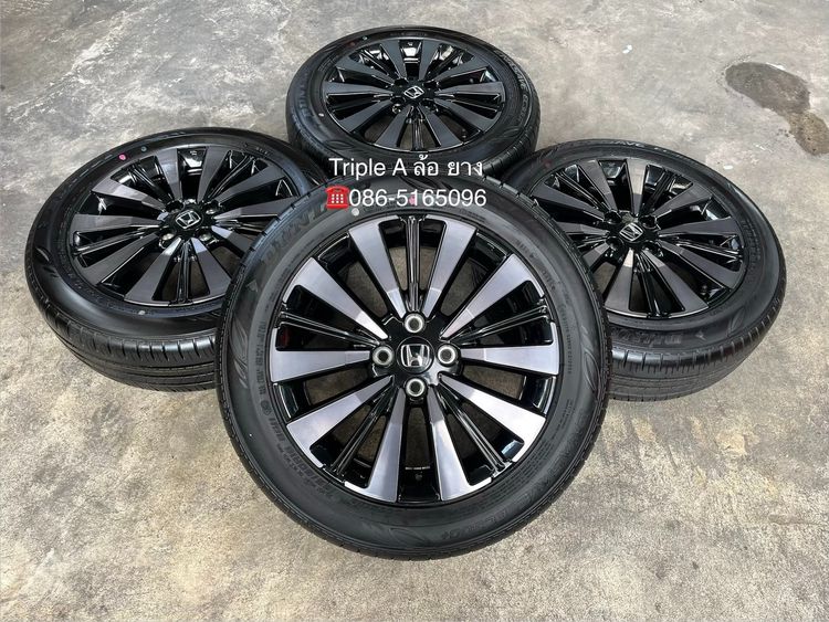 อื่นๆ อะลูมิเนียมอัลลอย 16" ✨ล้อแม็กพร้อมยางป้ายแดง✨Honda City HEV RS รุ่นใหม่ล่าสุด ขอบ 16 ดำหน้าชา💖ใหม่กริ๊บ💖