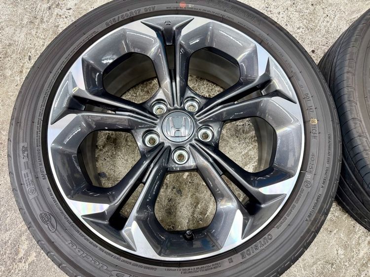 ล้อแม็ก HONDA CIVIC ขอบ 17” ถอดป้ายแดง ยาง YOKOHAMA 215-50R17 ปี 25 สีเส้นตุ่มหน้ายางยังอยู่ รูปที่ 7