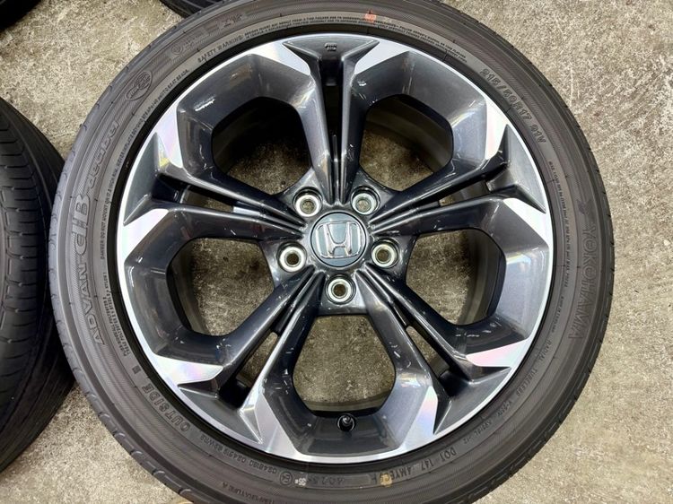 ล้อแม็ก HONDA CIVIC ขอบ 17” ถอดป้ายแดง ยาง YOKOHAMA 215-50R17 ปี 25 สีเส้นตุ่มหน้ายางยังอยู่ รูปที่ 6
