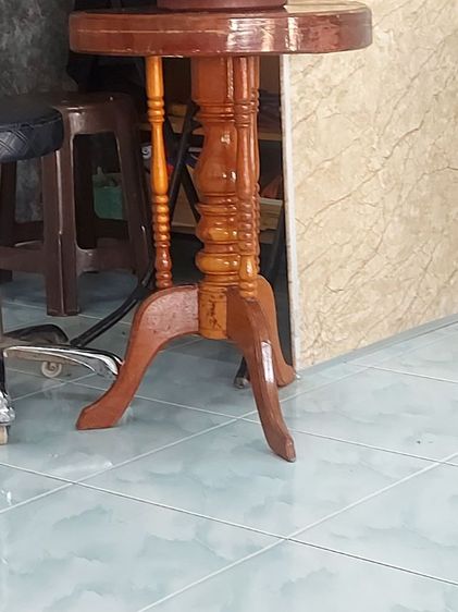 โต๊ะไม้สักของเก่าหนาๆ รูปที่ 2