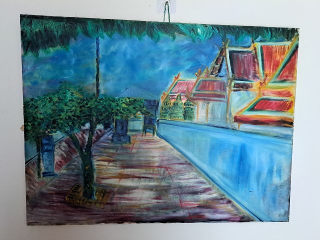 งานศิลปะนักศึกษาจินตทัศน์ ภาพสีน้ำมัน รูปที่ 5