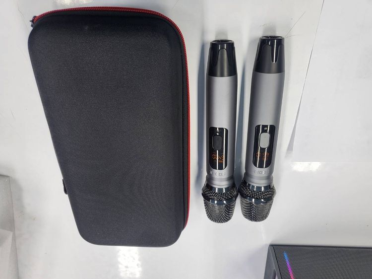ลำโพง Bluetooth Karaoke พร้อม Mic ไร้สาย 2 ตัว กำลังขับ 200W มือสองสวยๆ รูปที่ 2