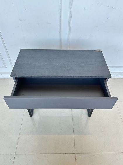 โต๊ะเครื่องแป้ง (ใหญ่) ท็อปสีเทา โครงขาเหล็กสีดำ พร้อมสตูล รูปที่ 8