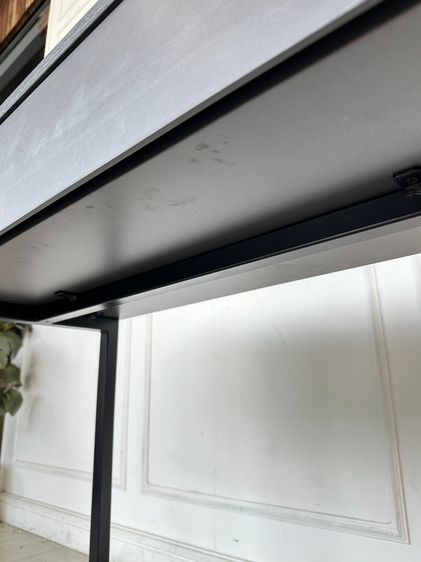 โต๊ะเครื่องแป้ง (ใหญ่) ท็อปสีเทา โครงขาเหล็กสีดำ พร้อมสตูล รูปที่ 10