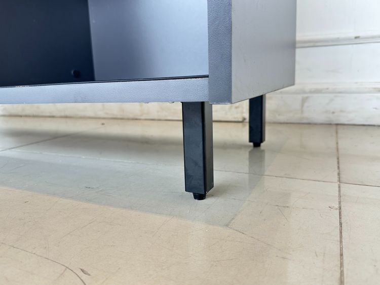 ตู้วางทีวี 2 บานเลื่อน ท็อปมีช่องร้อยสาย ฝาอลูมิเนียมสีดำ รูปที่ 13