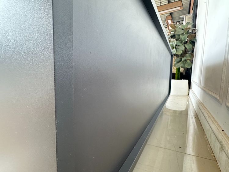 ตู้วางทีวี 2 บานเลื่อน ท็อปมีช่องร้อยสาย ฝาอลูมิเนียมสีดำ รูปที่ 6