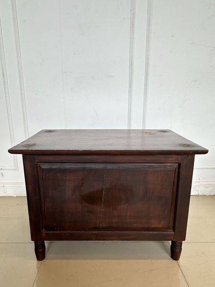 ตู้เก็บของไม้สัก สไตล์วินเทจ 2 บานเปิดกระจก ขากลึงกลม รูปที่ 5