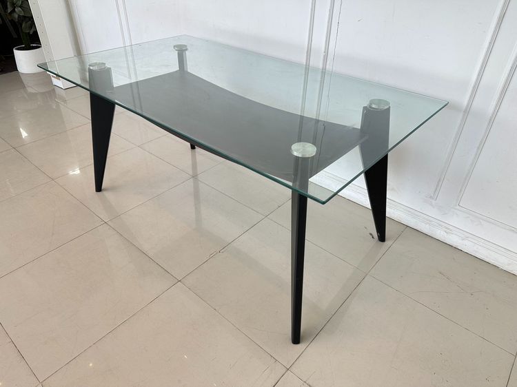 โต๊ะทานอาหาร ท็อปกระจก หนา 1.3 เซนติเมตร  รูปที่ 4