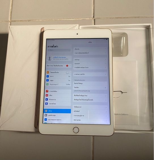 iPad mini 3 64GB WiFi ใส่ซิมได้ เครื่องศูนย์ไทย สภาพใหม่ ปกติทุกอย่าง ไม่ติดอะไร รูปที่ 9