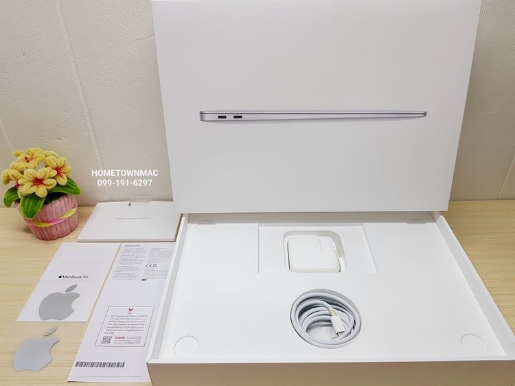 MacbookAir (Retina13-inch, 2020) M1 8-Core CPU 7-Core GPU SSD 256Gb Ram 8Gb สี Silver ครบกล่อง สุดคุ้ม น่าใช้งาน รูปที่ 2