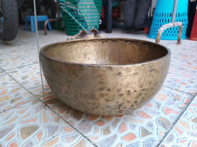 ขันลงหินหรือขันทองเหลืองโบราณ ขนาด11นิ้ว รูปที่ 4