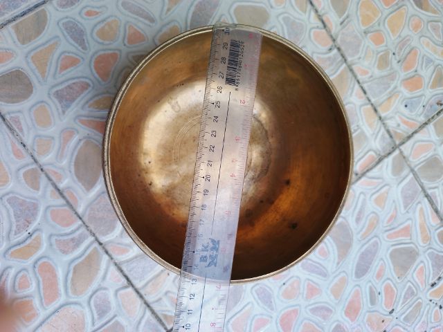 ขัดทองเหลือง ขันลงหิน ขนาด 7นิ้ง ของเก่า ของโบราณ รูปที่ 3