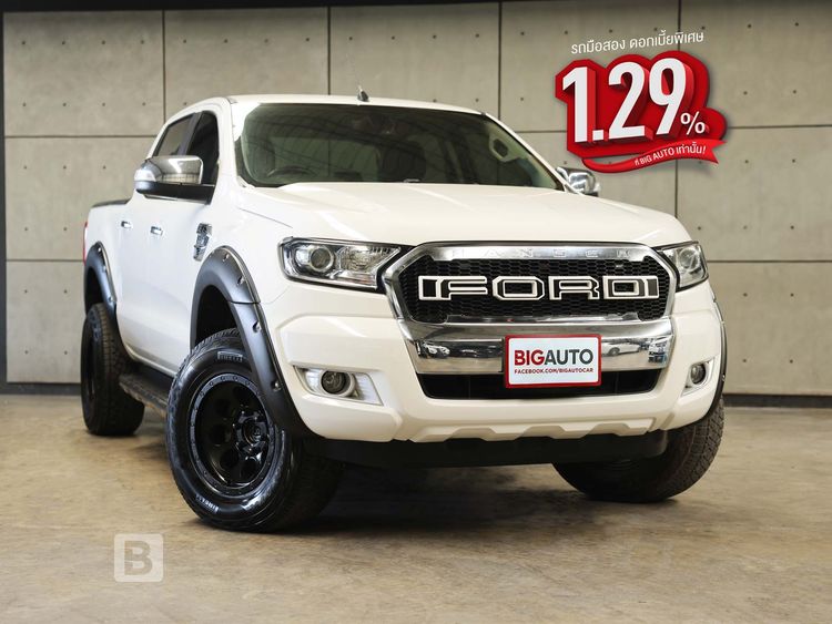 Ford Ranger 2018 2.2 Hi-Rider XLT Pickup ดีเซล ไม่ติดแก๊ส เกียร์ธรรมดา ขาว