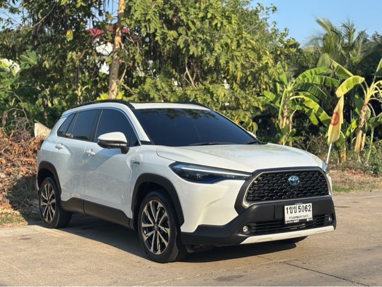 Toyota Corolla Cross 2020 1.8 Hybrid Premium Utility-car ปลั๊กอินไฮบริด (PHEV) ไม่ติดแก๊ส เกียร์อัตโนมัติ ขาว รูปที่ 2