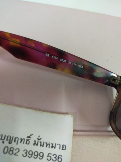 แว่นกันแดด Rayban RB 5184 5628 ของแท้ ขนาด 58 18 145 เลนส์ มีรอยหน่อย แต่ใส่แล้ว ไม่กวนสายตา  รูปที่ 6