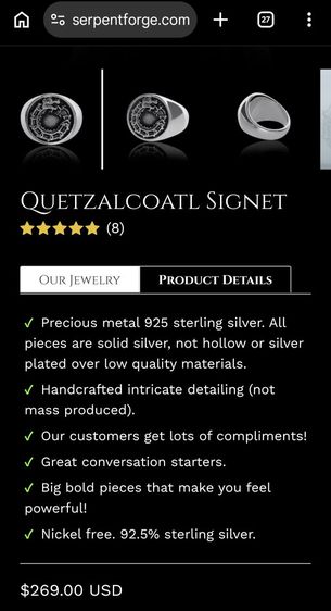 แหวนเงินแท้ Serpentforge มันมากๆครับ ใครหาวงใหญ่อยู่ จัดไปครับ รูปที่ 15