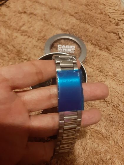 นาฬิกา casio หน้า ปัด สี น้ำเงิน 40 มิล มี บอก วัน ที่ ระบบ ใส่ ถ่าน mtp vd01 รูปที่ 3