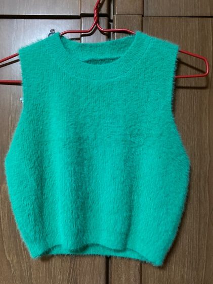 ไม่มีแขน เขียว EU 37 เสื้อไหมพรม อื่นๆ เสื้อ