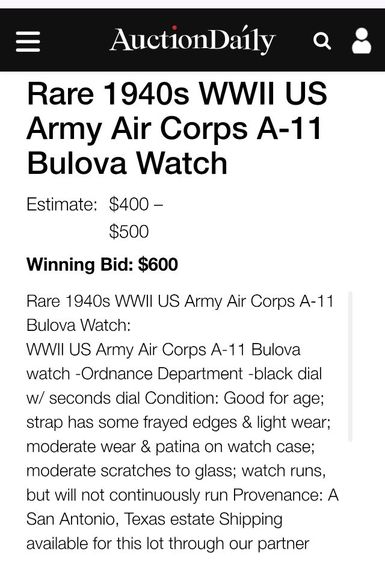 นาฬิกา Vintage Bulova WWII U.S. Army ทหารแท้ๆหายากๆ แบ่งปันกันสะสมครับ รูปที่ 18