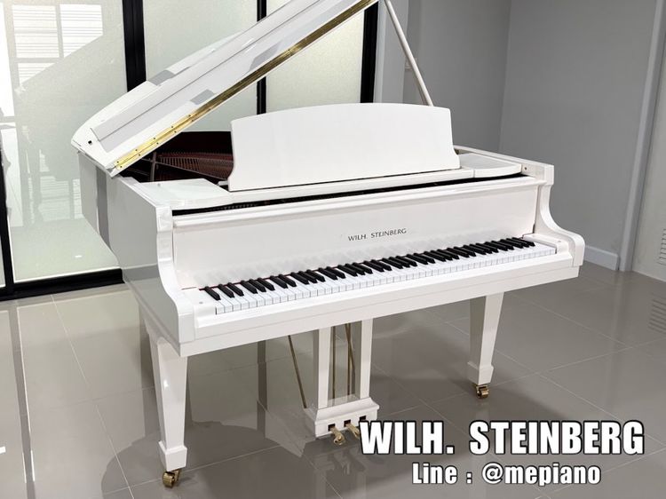 White Grand Piano WILH. STEINBERG แกรนด์เปียโน grand piano piano แกรนด์เปียโน แกรนด์เปียโน เปียโน piano grand รูปที่ 13