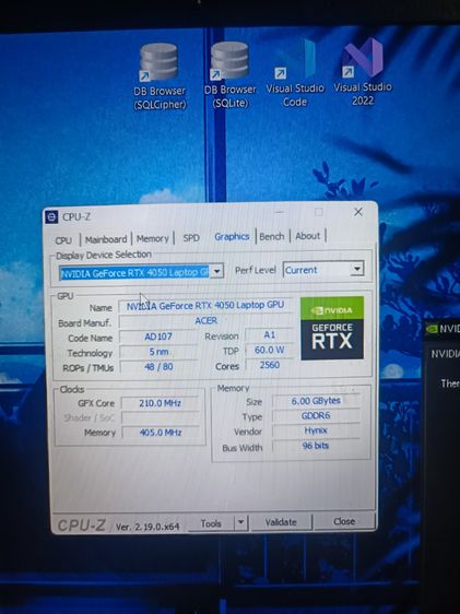 Acer Nitro ANV15-51 I5Gen13 RTX4050 6GB Ram32GB SSD512GB อายุการใช้งาน2ปี รูปที่ 14