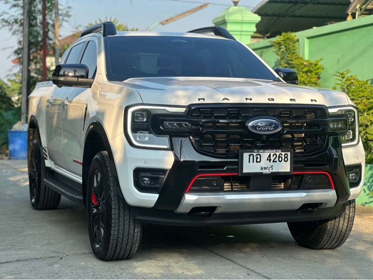 Ford Ranger 2025 2.0 Bi-Turbo Hi-Rider Storntrak Pickup ดีเซล ไม่ติดแก๊ส เกียร์อัตโนมัติ ขาว รูปที่ 3