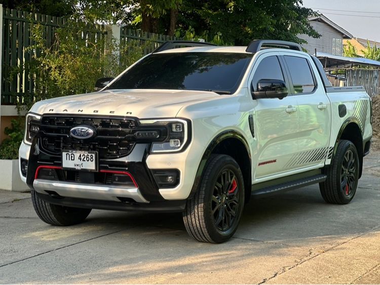 Ford Ranger 2025 2.0 Bi-Turbo Hi-Rider Storntrak Pickup ดีเซล ไม่ติดแก๊ส เกียร์อัตโนมัติ ขาว รูปที่ 2
