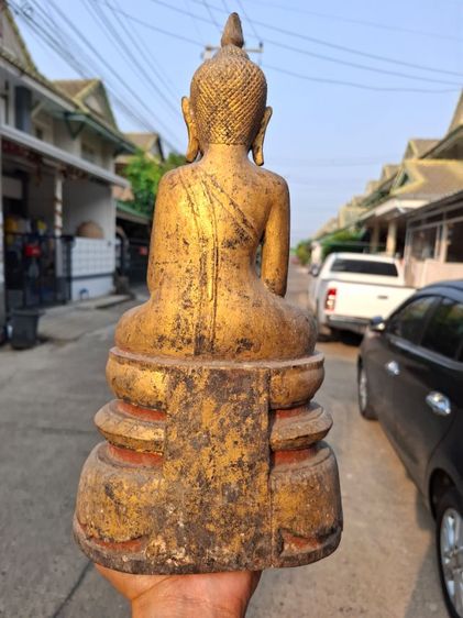 🚩(มาใหม่) พระบูชาไม้แกะสมัยอยุธยาทองเดิมๆ รูปที่ 9
