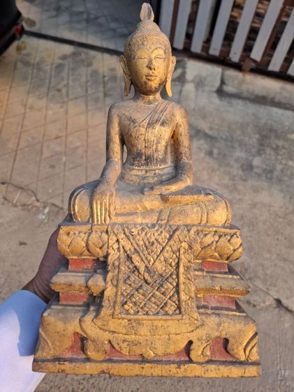 🚩(มาใหม่) พระบูชาไม้แกะสมัยอยุธยาทองเดิมๆ รูปที่ 6