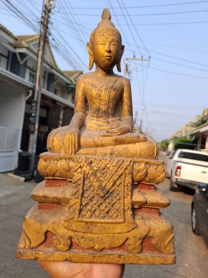 🚩(มาใหม่) พระบูชาไม้แกะสมัยอยุธยาทองเดิมๆ รูปที่ 7