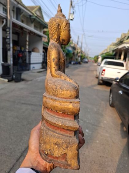 🚩(มาใหม่) พระบูชาไม้แกะสมัยอยุธยาทองเดิมๆ รูปที่ 10