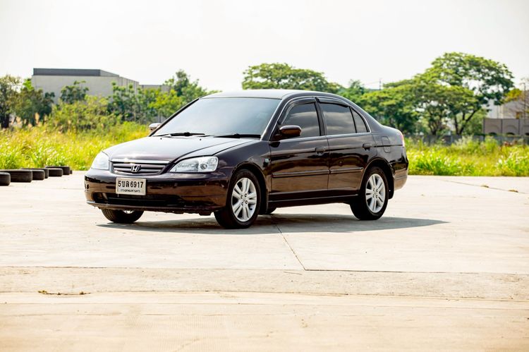 Honda Civic 2002 1.7 VTi Sedan เบนซิน ไม่ติดแก๊ส เกียร์อัตโนมัติ ม่วง รูปที่ 3