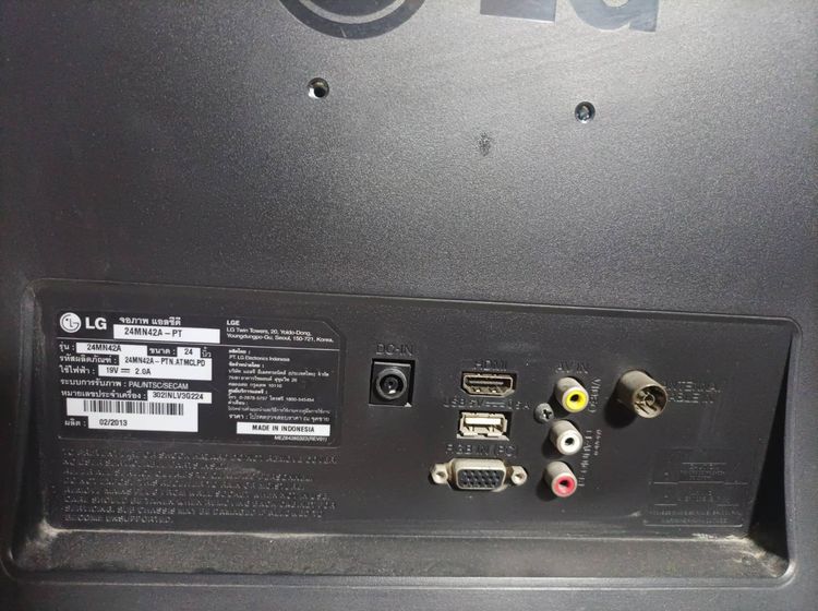 LG led tv 24 นิ้ว รุ่น 24mn42a ทำจอคอมได้ดูทีวีดิจิตอลก็ดี มีรีโมทและอะแดบเตอร์ให้ ขาย 790 บาท รูปที่ 4