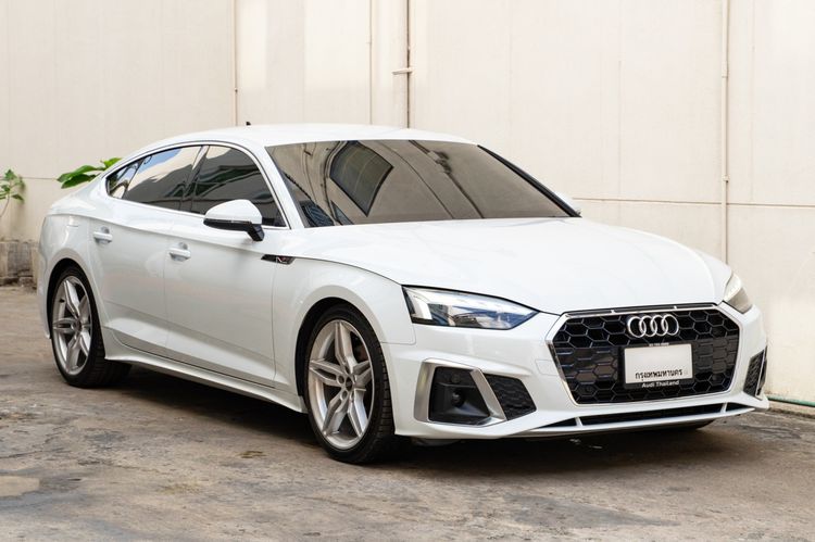 Audi Audi A5  2021 Sportback 40 TFSI S-Line Sedan เบนซิน ไม่ติดแก๊ส เกียร์อัตโนมัติ ขาว