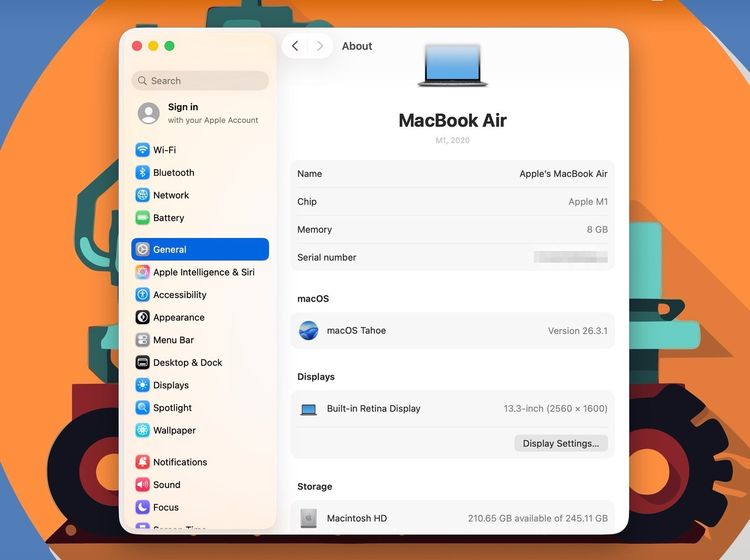 MacBook Air 13-inch M1,2020 Ram8GB SSD256GB SpaceGray รูปที่ 13