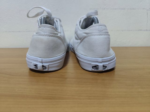 VANS ผ้าใบขาว 41.0 26.5 แท้ มือสอง รูปที่ 8