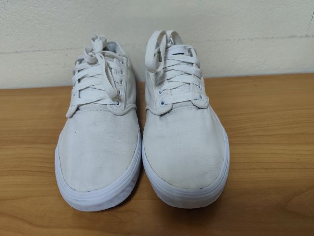VANS ผ้าใบขาว 41.0 26.5 แท้ มือสอง รูปที่ 6