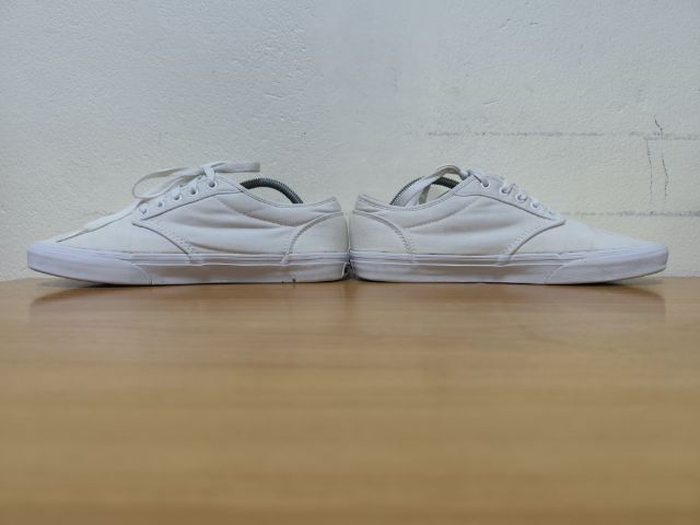 VANS ผ้าใบขาว 41.0 26.5 แท้ มือสอง รูปที่ 11